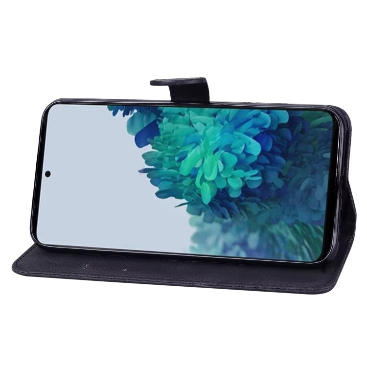 For Samsung Galaxy S25+ 5G Retro Skin Feel Butterflies Embossing Horizontal Flip Leather Phone Case(Black) by buy2fix