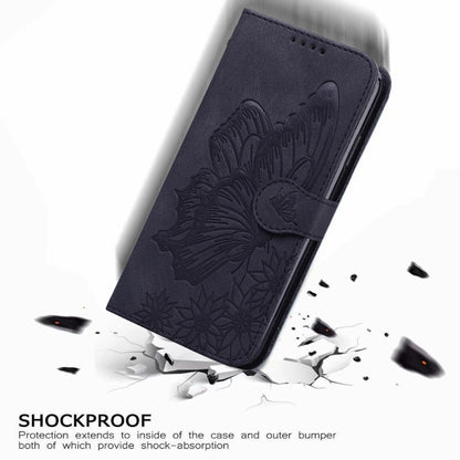 For Samsung Galaxy S25 Ultra 5G Retro Skin Feel Butterflies Embossing Horizontal Flip Leather Phone Case(Black) by buy2fix