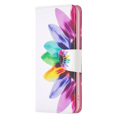 For Samsung Galaxy S25+ 5G Colored Drawing Pattern Leather Phone Case(Sun Flower) - Galaxy S25+ 5G Cases by buy2fix | Online Shopping UK | buy2fix