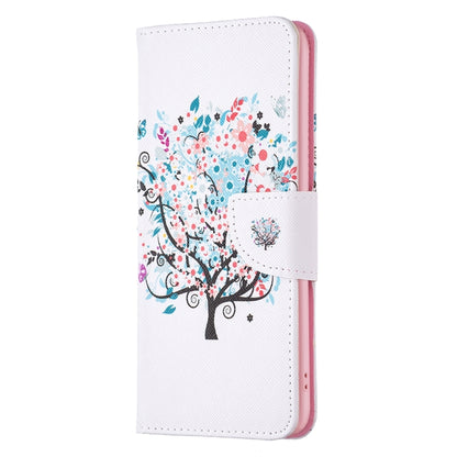 For Samsung Galaxy S25+ 5G Colored Drawing Pattern Leather Phone Case(Tree) - Galaxy S25+ 5G Cases by buy2fix | Online Shopping UK | buy2fix