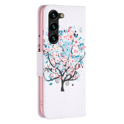 For Samsung Galaxy S25+ 5G Colored Drawing Pattern Leather Phone Case(Tree) - Galaxy S25+ 5G Cases by buy2fix | Online Shopping UK | buy2fix