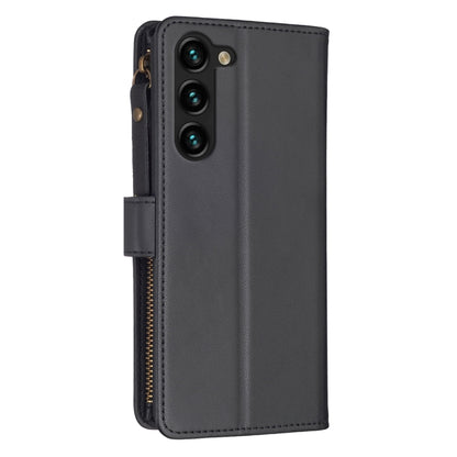For Samsung Galaxy S25+ 5G 9 Card Slots Zipper Wallet Leather Flip Phone Case(Black) by buy2fix