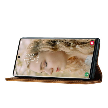 For Samsung Galaxy S25 Ultra 5G Butterfly Cat Embossing Flip Leather Phone Case(Brown) by buy2fix