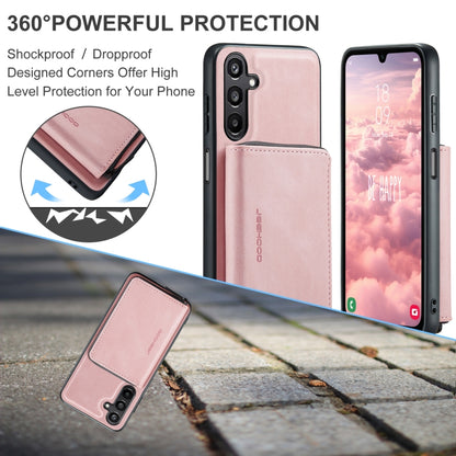 For Samsung Galaxy A16 5G JEEHOOD J02 Magnetic Zipper Horizontal Flip Leather Phone Case(Pink) - Galaxy Phone Cases by JEEHOOD | Online Shopping UK | buy2fix