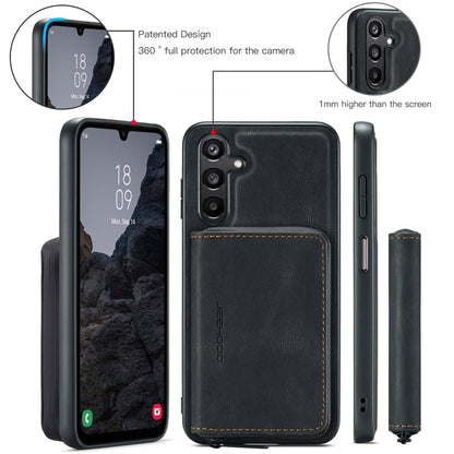 For Samsung Galaxy A16 5G JEEHOOD J02 Magnetic Zipper Horizontal Flip Leather Phone Case(Black) - Galaxy Phone Cases by JEEHOOD | Online Shopping UK | buy2fix