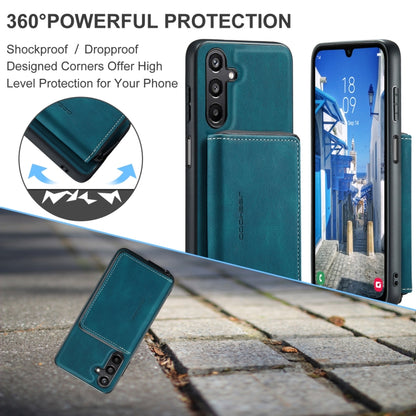 For Samsung Galaxy A16 5G JEEHOOD J02 Magnetic Zipper Horizontal Flip Leather Phone Case(Blue) - Galaxy Phone Cases by JEEHOOD | Online Shopping UK | buy2fix