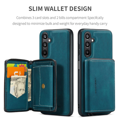 For Samsung Galaxy A16 5G JEEHOOD J02 Magnetic Zipper Horizontal Flip Leather Phone Case(Blue) - Galaxy Phone Cases by JEEHOOD | Online Shopping UK | buy2fix