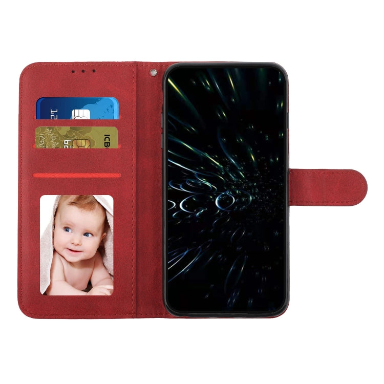 For Samsung Galaxy S25 Ultra 5G Stitching Calf Texture Buckle Leather Phone Case(Red) by buy2fix