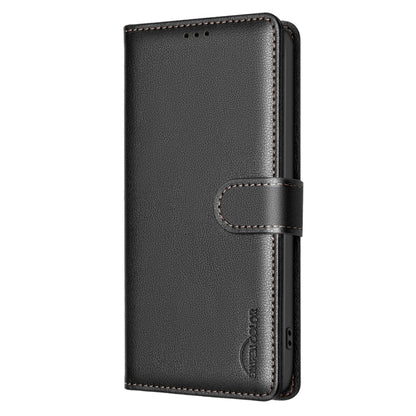 For Samsung Galaxy S25 Ultra 5G Litchi Texture RFID Anti-theft Leather Phone Case(Black) by buy2fix