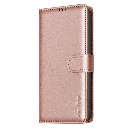 For Samsung Galaxy S25 Ultra 5G Litchi Texture RFID Anti-theft Leather Phone Case(Gold) - Galaxy S25 Ultra 5G Cases by buy2fix | Online Shopping UK | buy2fix