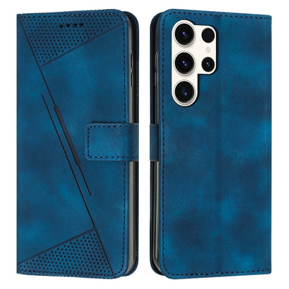 For Samsung Galaxy S25 Ultra 5G Dream Triangle Leather Phone Case with Long Lanyard(Blue) - Galaxy S25 Ultra 5G Cases by buy2fix | Online Shopping UK | buy2fix