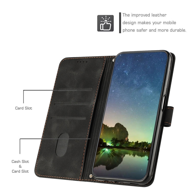 For Samsung Galaxy S25 Ultra 5G Dream Triangle Leather Phone Case with Lanyard(Black) by buy2fix