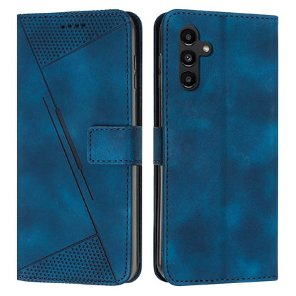For Samsung Galaxy S25 / S24 5G Dream Triangle Leather Phone Case with Lanyard(Blue) by buy2fix