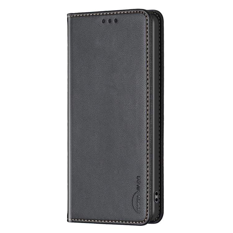 For Samsung Galaxy S25 Ultra 5G Magnetic Leather Phone Case(Black) by buy2fix