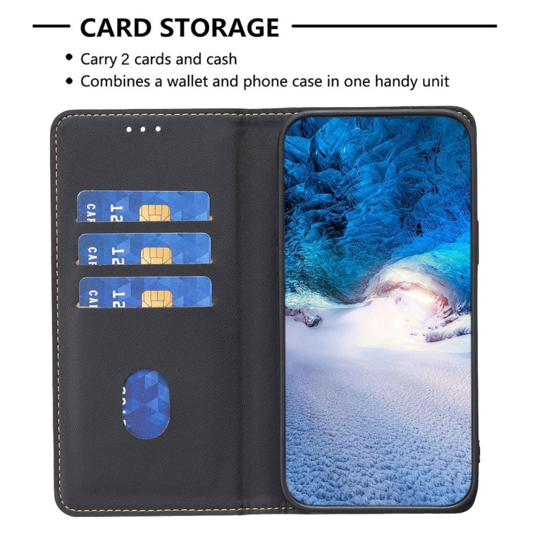 For Samsung Galaxy S25 Ultra 5G Magnetic Leather Phone Case(Black) by buy2fix