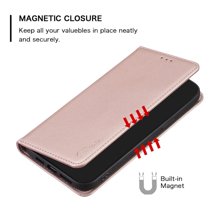 For Samsung Galaxy S25 Ultra 5G Magnetic Leather Phone Case(Gold) by buy2fix