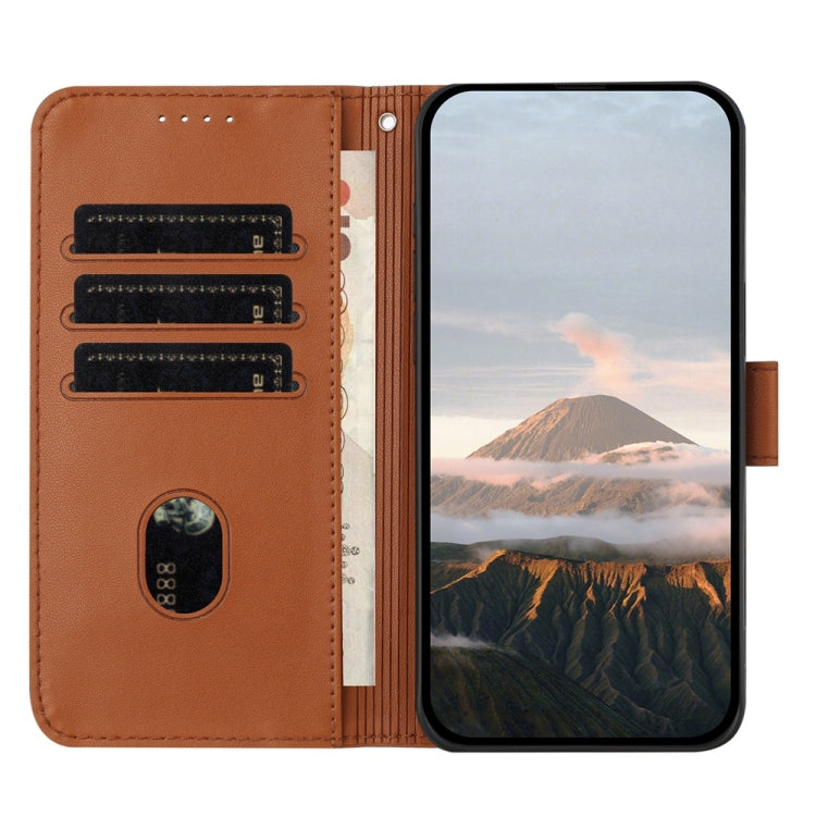 For Tecno Spark Go 2024 Triangle Pattern Buckle Clasp Leather Phone Case(Brown) by buy2fix