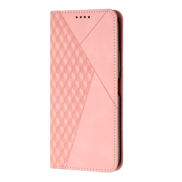 For Samsung Galaxy S25 Ultra 5G Diamond Splicing Skin Feel Magnetic Leather Phone Case(Rose Gold) - Galaxy S25 Ultra 5G Cases by buy2fix | Online Shopping UK | buy2fix