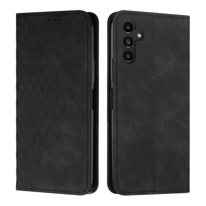 For Samsung Galaxy S25+ / S24+ 5G Diamond Splicing Skin Feel Magnetic Leather Phone Case(Black) by buy2fix