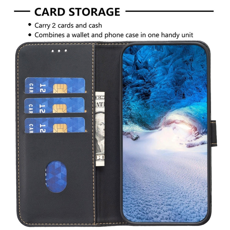 For Samsung Galaxy S25 Ultra 5G Magnetic Buckle Leather Phone Case(Black) by buy2fix