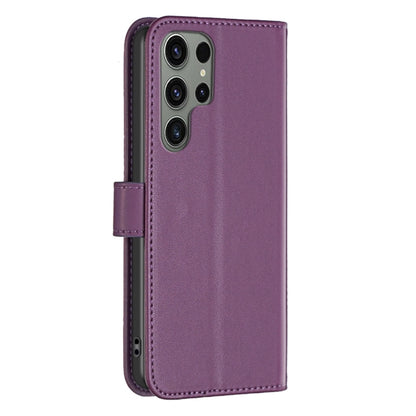 For Samsung Galaxy S25 Ultra 5G Magnetic Buckle Leather Phone Case(Purple) - Galaxy S25 Ultra 5G Cases by buy2fix | Online Shopping UK | buy2fix