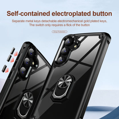 For Samsung Galaxy S25 5G TPU + PC Lens Protection Phone Case with Ring Holder(Black) by buy2fix