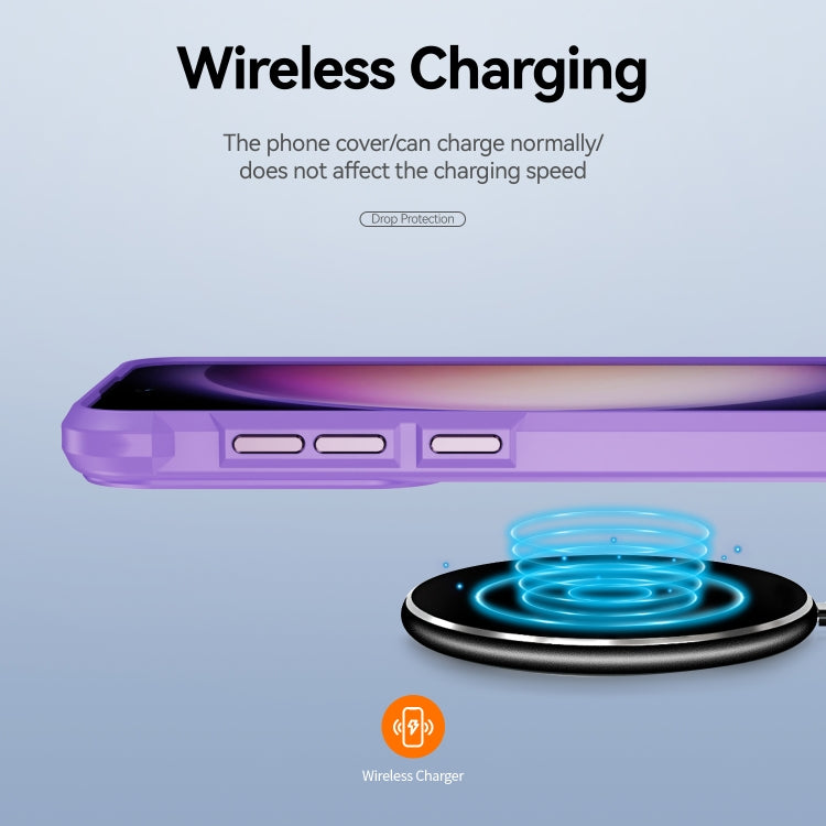 For Samsung Galaxy S25 5G TPU + PC Lens Protection Phone Case(Purple) by buy2fix