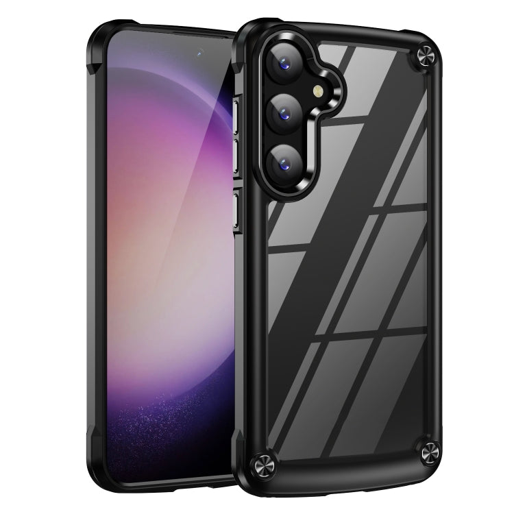 For Samsung Galaxy S25+ 5G TPU + PC Lens Protection Phone Case(Black) by buy2fix