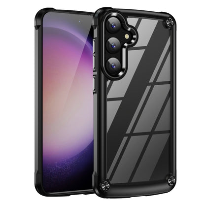 For Samsung Galaxy S25+ 5G TPU + PC Lens Protection Phone Case(Black) by buy2fix