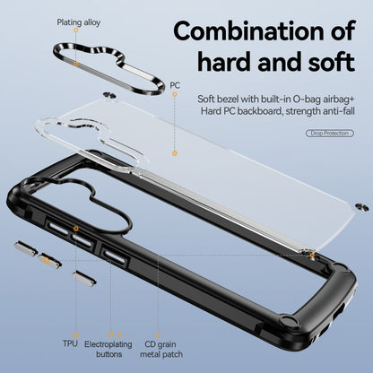 For Samsung Galaxy S25+ 5G TPU + PC Lens Protection Phone Case(Black) by buy2fix