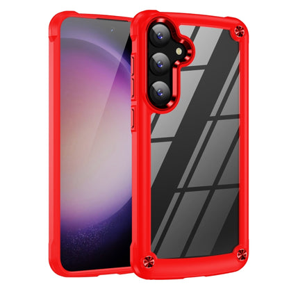 For Samsung Galaxy S25+ 5G TPU + PC Lens Protection Phone Case(Red) by buy2fix