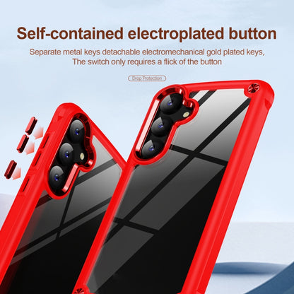 For Samsung Galaxy S25+ 5G TPU + PC Lens Protection Phone Case(Red) by buy2fix