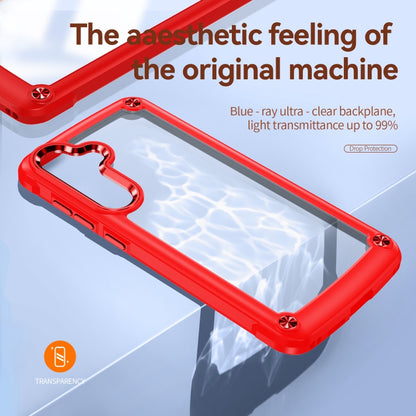 For Samsung Galaxy S25+ 5G TPU + PC Lens Protection Phone Case(Red) by buy2fix