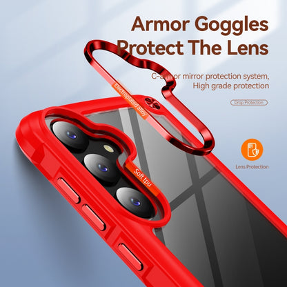 For Samsung Galaxy S25+ 5G TPU + PC Lens Protection Phone Case(Red) by buy2fix