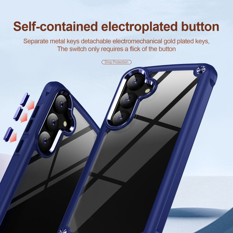 For Samsung Galaxy S25+ 5G TPU + PC Lens Protection Phone Case(Blue) - Galaxy S25+ 5G Cases by buy2fix | Online Shopping UK | buy2fix