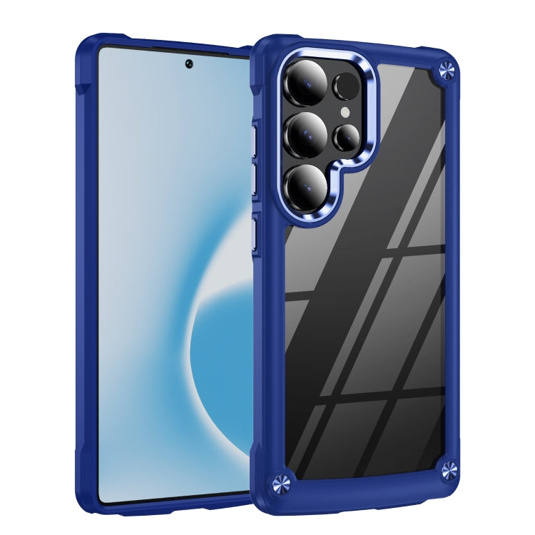 For Samsung Galaxy S25 Ultra 5G TPU + PC Lens Protection Phone Case(Blue) by buy2fix