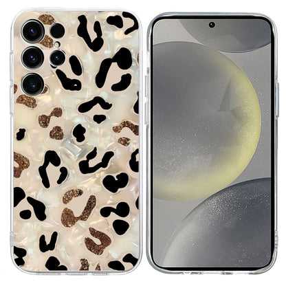 For Samsung Galaxy S25 Ultra 5G Colorful Painting Pattern TPU Phone Case(Leopard) - Galaxy S25 Ultra 5G Cases by buy2fix | Online Shopping UK | buy2fix