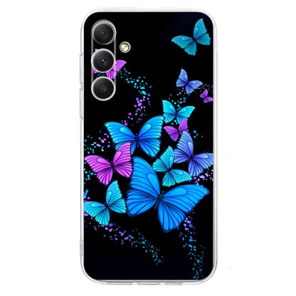 For Samsung Galaxy S25+ 5G Colorful Painting Pattern TPU Phone Case(Color Butterflies) - Galaxy S25+ 5G Cases by buy2fix | Online Shopping UK | buy2fix