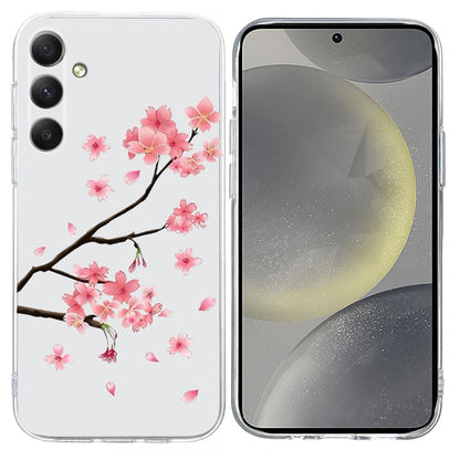 For Samsung Galaxy S25+ 5G Colorful Painting Pattern TPU Phone Case(Plum Blossom) - Galaxy S25+ 5G Cases by buy2fix | Online Shopping UK | buy2fix