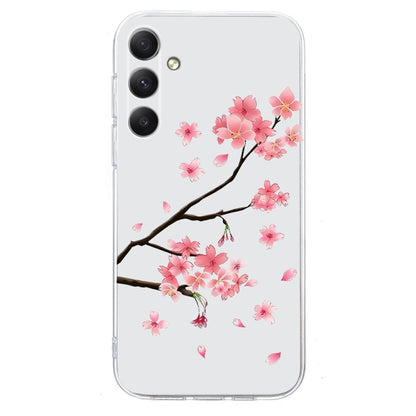 For Samsung Galaxy S25+ 5G Colorful Painting Pattern TPU Phone Case(Plum Blossom) - Galaxy S25+ 5G Cases by buy2fix | Online Shopping UK | buy2fix