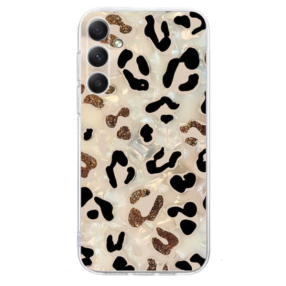 For Samsung Galaxy S25 5G Colorful Painting Pattern TPU Phone Case(Leopard) - Galaxy S25 5G Cases by buy2fix | Online Shopping UK | buy2fix