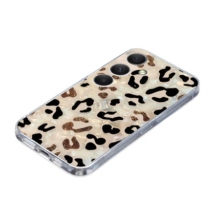 For Samsung Galaxy S25 5G Colorful Painting Pattern TPU Phone Case(Leopard) - Galaxy S25 5G Cases by buy2fix | Online Shopping UK | buy2fix