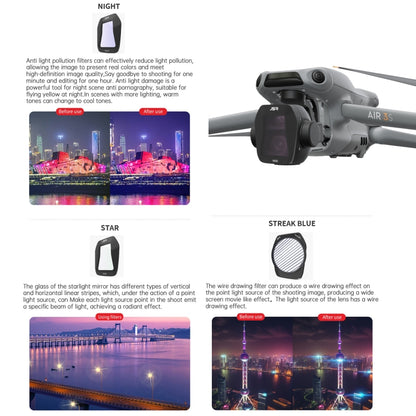 For DJI Air 3S JSR CB Series Drone Lens Filter, Filter:ND8PL by JSR