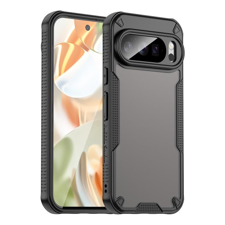 For Google Pixel 10 Pro Armor Glaze PC Hybrid TPU Phone Case(Black) - Google Cases by buy2fix | Online Shopping UK | buy2fix