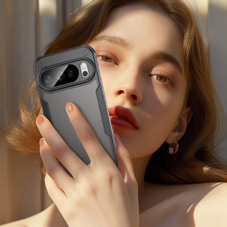 For Google Pixel 10 Pro Armor Glaze PC Hybrid TPU Phone Case(Black) - Google Cases by buy2fix | Online Shopping UK | buy2fix