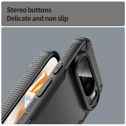 For Google Pixel 10 Pro Armor Glaze PC Hybrid TPU Phone Case(Black) - Google Cases by buy2fix | Online Shopping UK | buy2fix