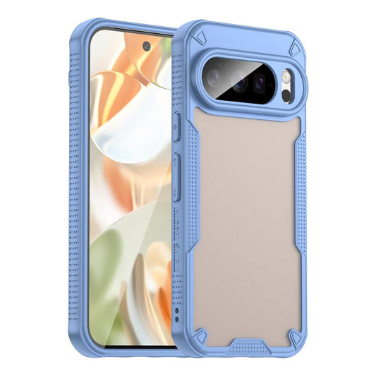 For Google Pixel 10 Pro Armor Glaze PC Hybrid TPU Phone Case(Blue) - Google Cases by buy2fix | Online Shopping UK | buy2fix