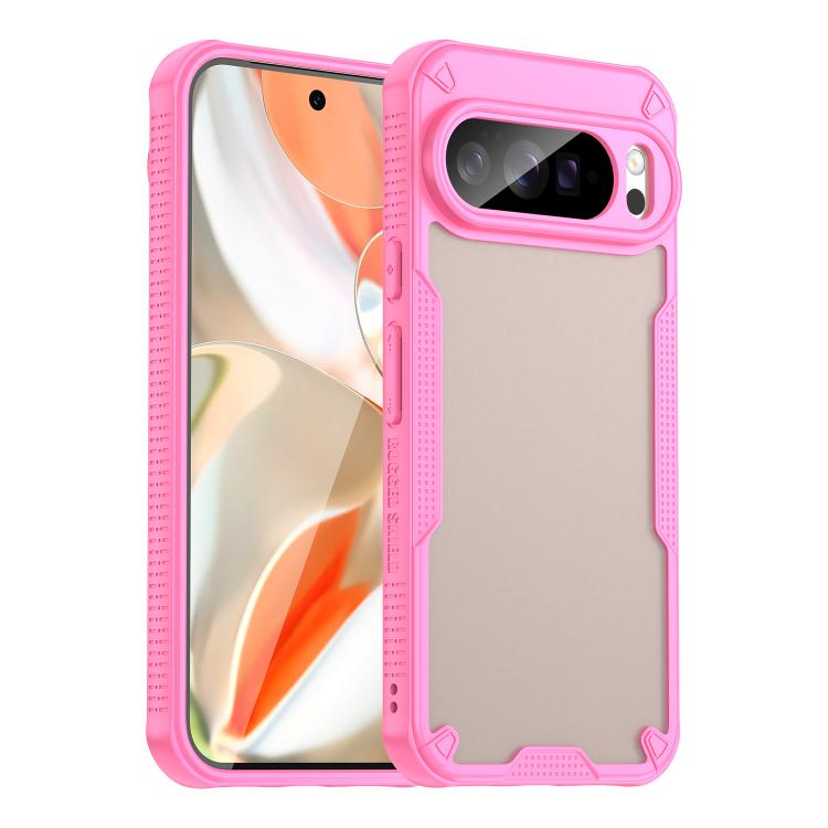 For Google Pixel 10 Pro XL Armor Glaze PC Hybrid TPU Phone Case(Pink) - Google Cases by buy2fix | Online Shopping UK | buy2fix
