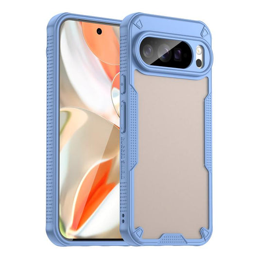 For Google Pixel 10 Pro XL Armor Glaze PC Hybrid TPU Phone Case(Blue) - Google Cases by buy2fix | Online Shopping UK | buy2fix