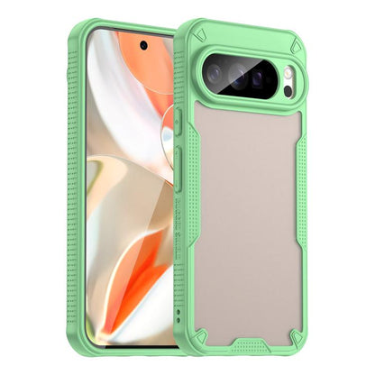 For Google Pixel 10 Pro XL Armor Glaze PC Hybrid TPU Phone Case(Green) - Google Cases by buy2fix | Online Shopping UK | buy2fix